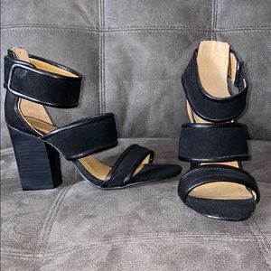 Black Strap Heels